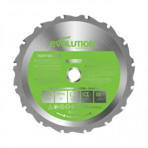 Fury 185MM Replacement Multi-purpose Tungsten Carbide Tipped Blades with Evolution Rage Technology