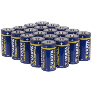 Varta Industrial Size C Alkaline Batteries Pack of 20