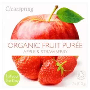 Clearspring Organic Apple & Strawberry Puree