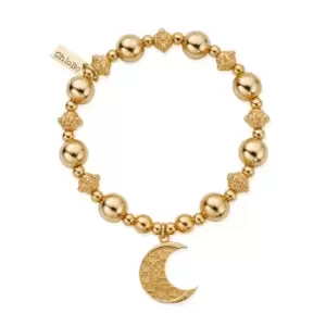 ChloBo Gold Plated Moon Mandala Bracelet
