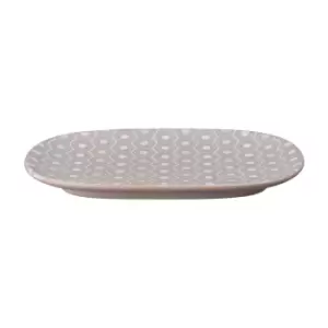 Impression Pink Hexagon Medium Oblong Platter