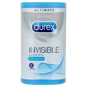 Durex Invisible Condoms Sensitive 6s