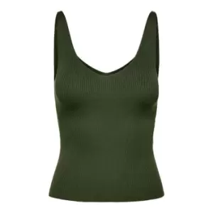 JDY v neck knitted vest - Green