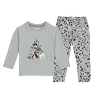 Linea Infants Family PJ Set - Grey