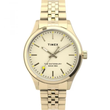 Timex White and Gold 'Waterbury Traditional' Chronograph Classical Watch - tw2u23200