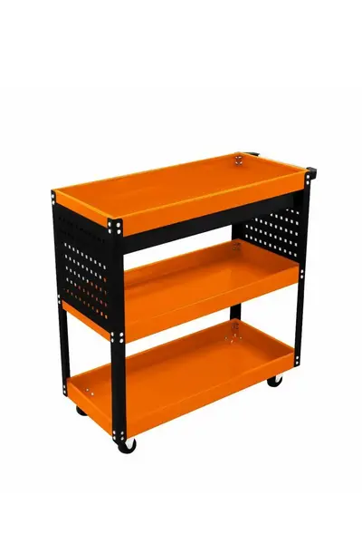 T-mech Tool Storage Trolley Orange