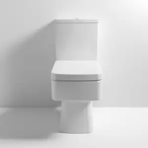Bliss Close Coupled Toilet Push Button Cistern - Excluding Seat - Nuie