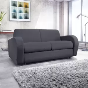 Jay-be Retro 2 Seater Sofa Bed With Deep Sprung Mattress Raven