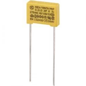 MKP X2 suppression capacitor Radial lead 0.015 uF 275 V AC 10 10 mm L x W x H 13 x 4 x 9mm MKP X2