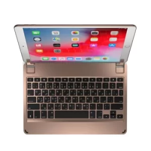 10.5" QWERTY Arabic English Bluetooth Wireless Keyboard for iPad Air 3rd Generation Lightweight Aluminium Body Backlit Keys Rose Gold