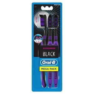 Oral-B Allrounder Black Manual Toothbrush x3