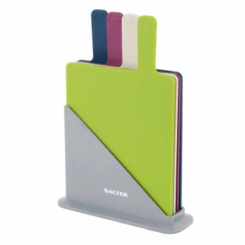 Salter Multi-Coloured Chopping Board - Set of 4