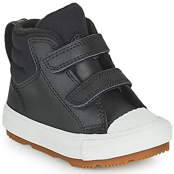Converse CHUCK TAYLOR ALL STAR BERKSHIRE BOOT SEASONAL LEATHER HI boys's Childrens Shoes (High-top Trainers) in Black