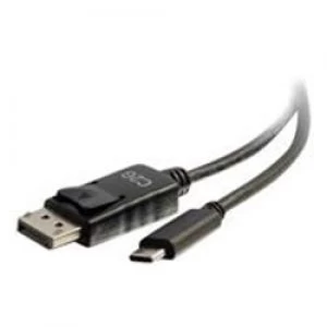 C2G 2.7m (9ft) USB C to DisplayPort Adapter Cable 4K - Black