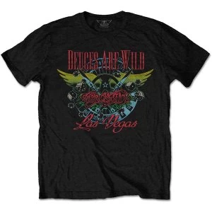 Aerosmith - Deuces Are Wild, Vegas Unisex Medium T-Shirt - Black