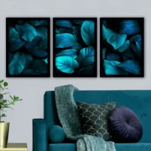 3SC09 Multicolor Decorative Framed Painting (3 Pieces)