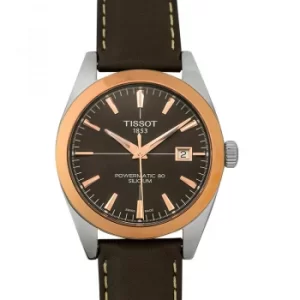 T-Gold Gentleman Automatic Brown Dial Mens Watch