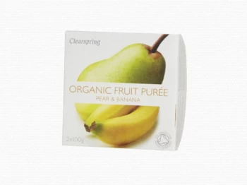 Clearspring Organic Pear & Banana Puree Pack of Two 100g