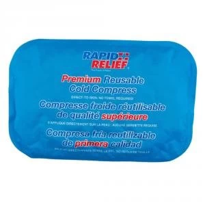 Rapid Relief Premium Reusable Cold Compress 8" x 12" Blue RA11270 Up
