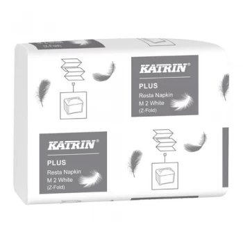Katrin Resta Napkin M2 2-Ply White 140 Sheet Pack of 15 31474