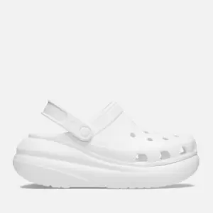 Crocs Classic Crush Clog, White, size: 8, Unisex, Slides & Sandals, 207521-001