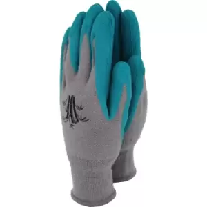 Town and Country Weed Master Bamboo Gloves Grey / Teal S