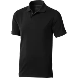 Elevate Mens Calgary Short Sleeve Polo (XXXL) (Solid Black)