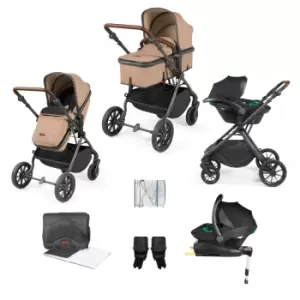 Ickle Bubba Cosmo I-Size Travel System With Stratus Car Seat & Isofix Base - Desert