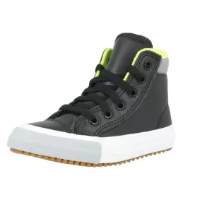 Converse Chuck Taylor All Star PC Boot Hi Utility Leather Infant Trainers - Black, Size 5