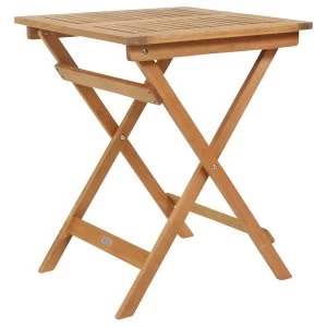 Charles Bentley Fsc Wooden Square Foldable Patio Table