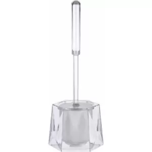 Clear Toilet Roll Holders Free Standing Acrylic Brush Holder Hexagon Toilet Brushes And Holders Sets Diamante Detailed Freestanding Toilet Roll