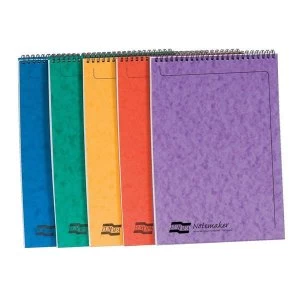 Europa Notemaker Pad Headbound Ruled 80gsm 120 Pages A4 Assorted A Ref 4870Z Pack 10