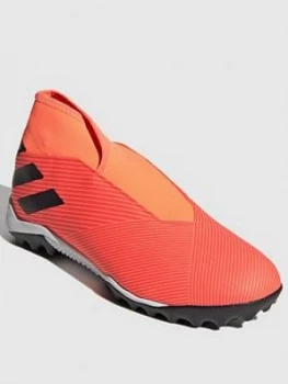 Adidas Mens Nemeziz Laceless 19.3 Astro Turf Football Boot, Red/Black, Size 8, Men