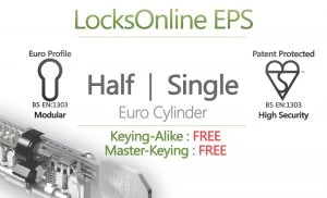 Locksonline EPS Single Euro Cylinders
