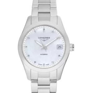 Conquest Classic Automatic Mother of Pearl Dial Diamond Ladies Watch