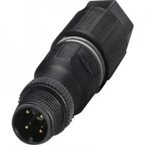 Phoenix Contact 1641769 Sensor/actuator connector M12 Plug, straight No. of pins (RJ): 4