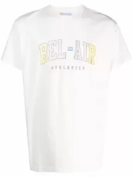 BEL-AIR ATHLETICS Logo Print T-Shirt White