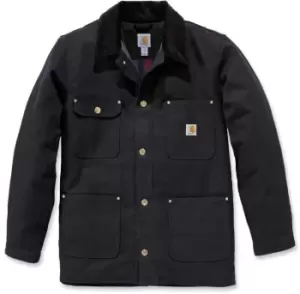 Carhartt Firm Duck Chore Coat Jacket, black, Size L, black, Size L