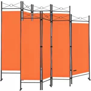 Room Devider Lucca 2Pcs Set Orange 4 Panels