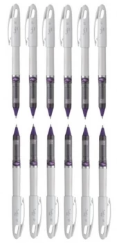 Pentel Energel Tradio Rollerball Pen (Violet) Pack of 12