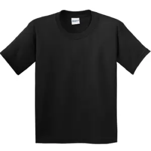 Gildan Childrens Unisex Soft Style T-Shirt (Pack Of 2) (XS) (Black)