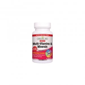 Natures Aid Multivitamin Mineral Veggie Tabs 50% Off 90s