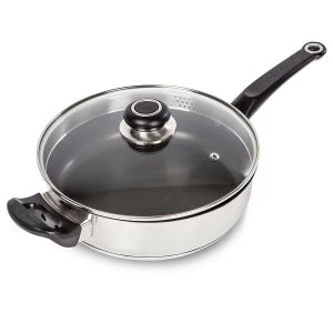 Morphy Richards Equip Stainless Steel Pour and Drain 24cm Saute Pan
