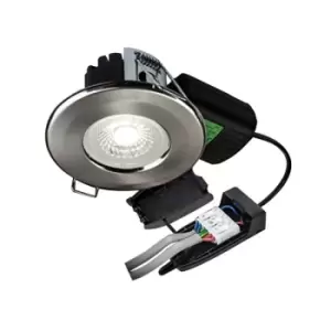 Collingwood Halers H2 Lite 500 Brushed Steel LED Downlight With Terminal Block 60 Degree - Wall Colour Switchable