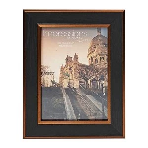 5" x 7" - Impressions Black & Bronze Wood Finish Photo Frame