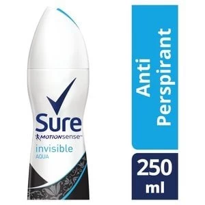Sure Motion Sense Invisible Aqua Deodorant 250ml