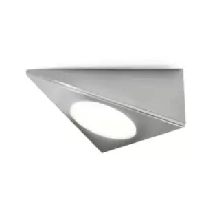 4 Lite 4L1/1210/4 Silver Triangle Cool White LED Cabinet Light - 408445
