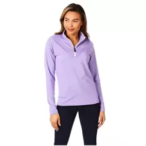 Under Par Quarter Zip Golf Top Ladies - Purple