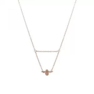 Ladies Olivia Burton Rose Gold Plated Moulded Bee Necklace