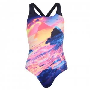 Speedo Digital Swimsuit Ladies - Blue/Print